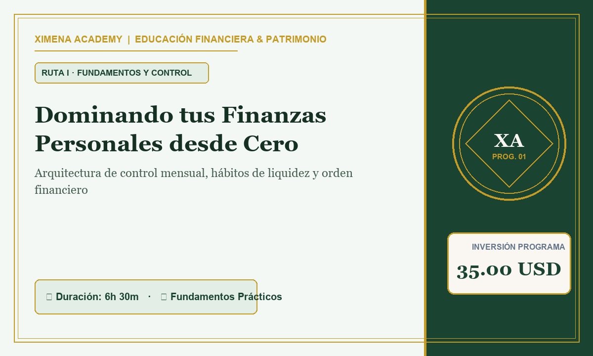 Dominando tus Finanzas Personales desde Cero