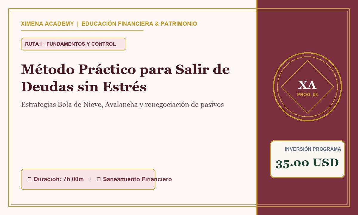 Método Práctico para Salir de Deudas sin Estrés