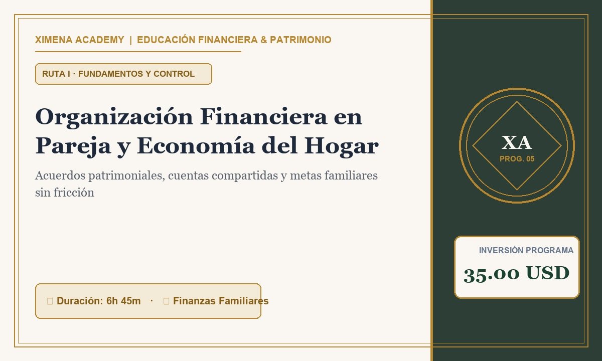 Organización Financiera en Pareja y Economía del Hogar