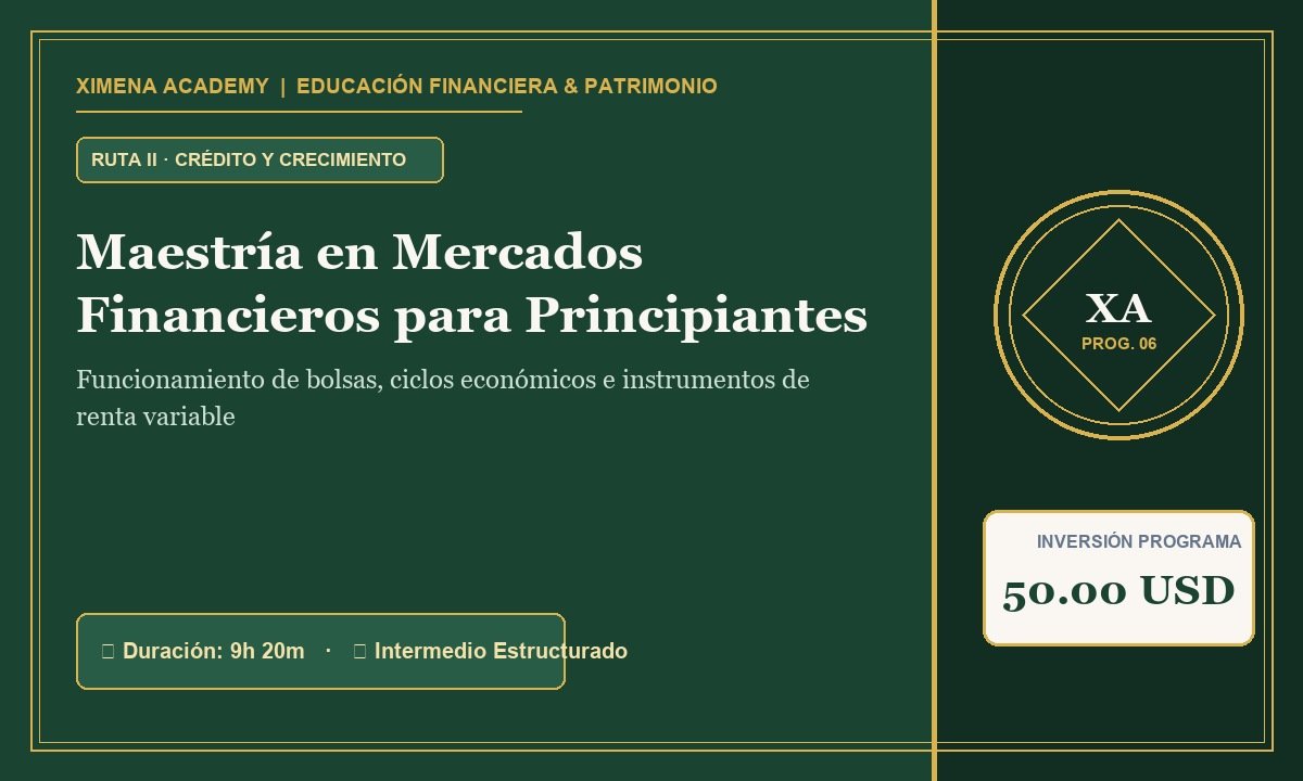 Maestría en Mercados Financieros para Principiantes