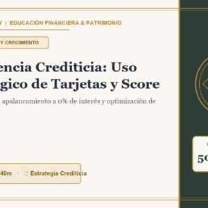Portada - Inteligencia Crediticia: Uso Estratégico de Tarjetas y Score