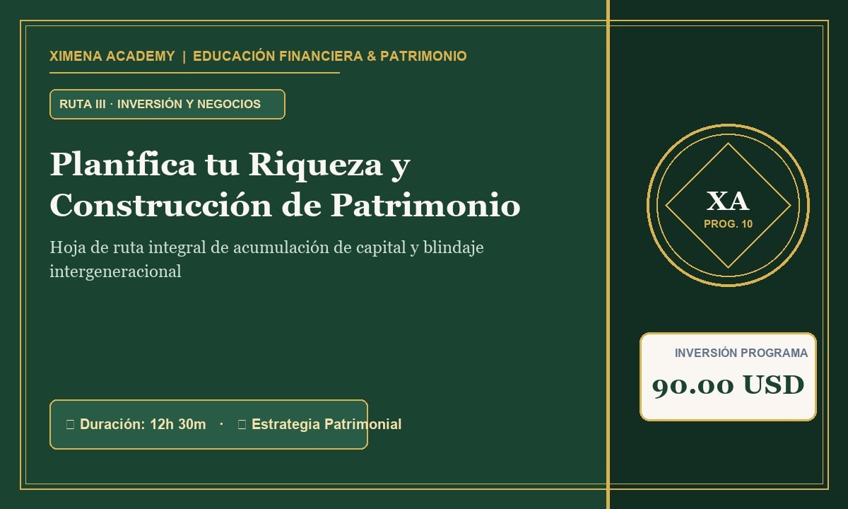 Planifica tu Riqueza y Construcción de Patrimonio
