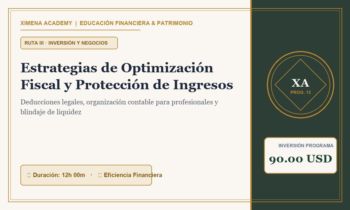 Estrategias de Optimización Fiscal y Protección de Ingresos