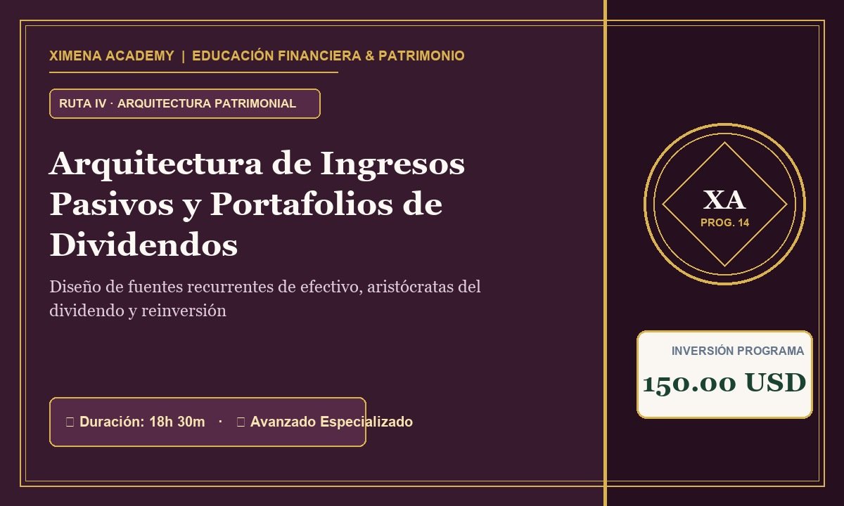 Arquitectura de Ingresos Pasivos y Portafolios de Dividendos