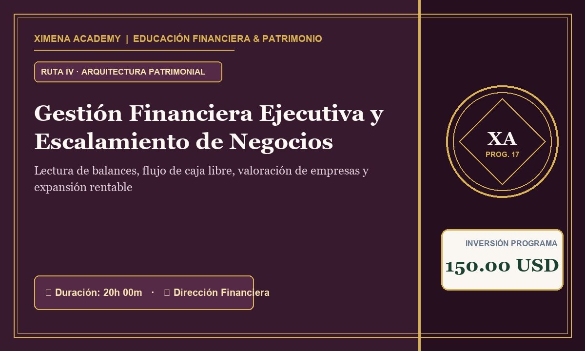 Gestión Financiera Ejecutiva y Escalamiento de Negocios