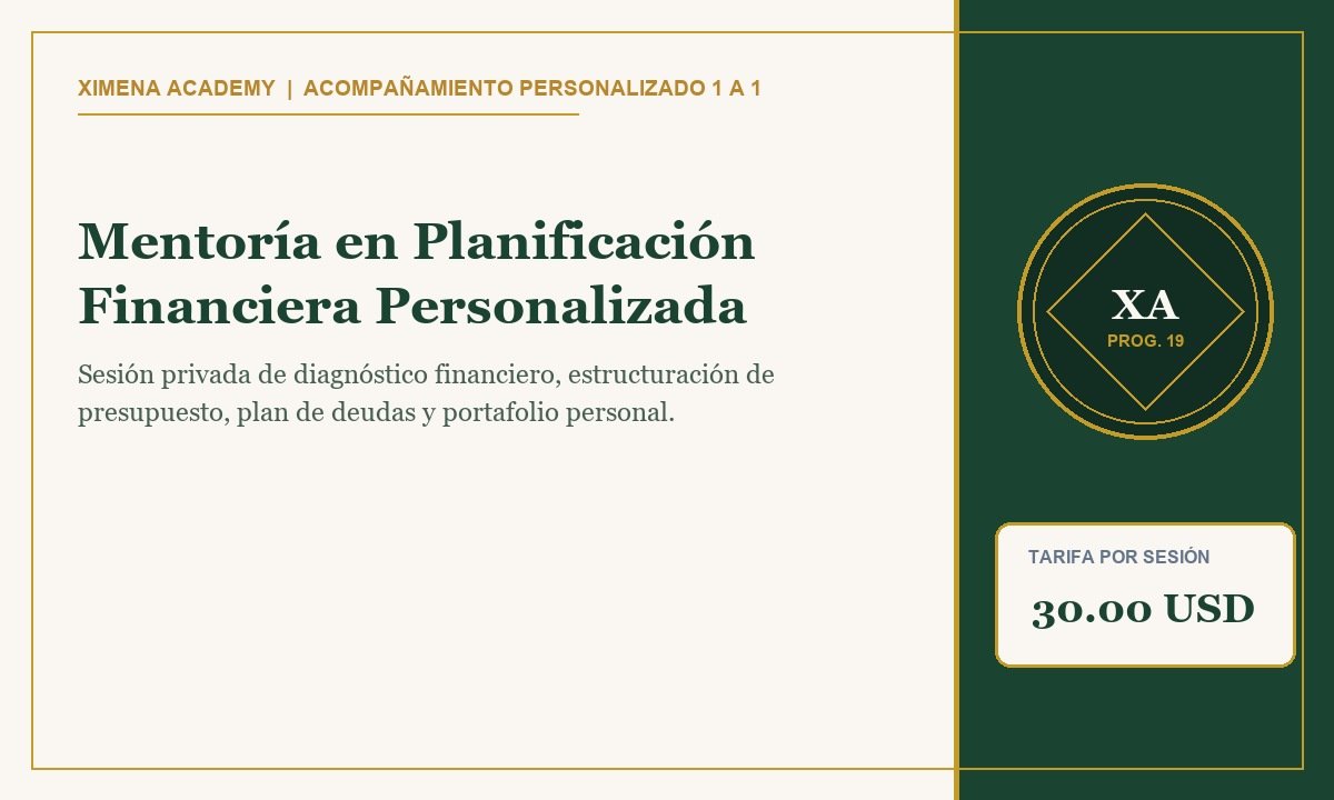 Mentoría en Planificación Financiera Personalizada